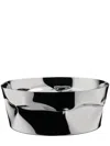Alessi Compressioni Serving Bowl (24.5cm X 10cm) In Silver