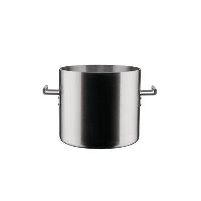 Alessi Convivio 10qt Stock Pot By David Chipperfield In Stainless Steel,satin,matte