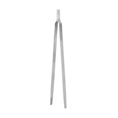 Alessi Convivio Kitchen Tongs By David Chipperfield In Stainless Steel,satin,matte
