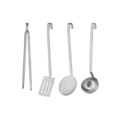 Alessi Convivio Kitchen Tool Set By David Chipperfield In Stainless Steel,satin,matte