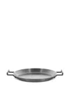 Alessi Convivio Ribbed Handled Grill Pan (29cm) In Silver