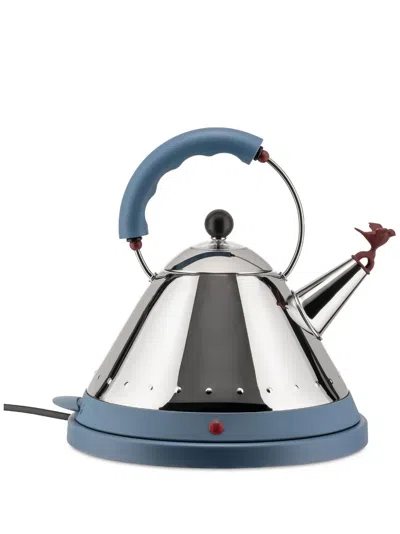 Alessi Cordless Electric Steel Kettle In Blue