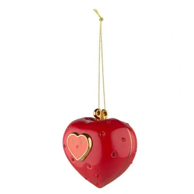 Alessi Cuore E Cuora Home Ornament In Red