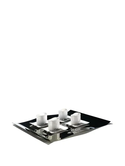 Alessi Curved Stainless-steel Tray In Multi