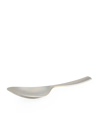 Alessi Dressed 24 Karat Gold-plated Serving Spoon In Metallic