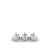 Alessi Dressed Jam Tray In Silver,white