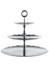 Alessi Dressed Three-dish Cake Stand In Silver