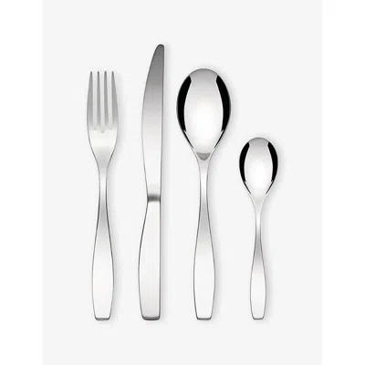 Alessi Duna Stainless-steel 24-piece Cutlery Set In Silver