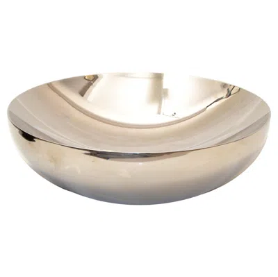 Pre-owned Alessi Durbino Lomazzi Inox 18/10 Stainless Steel Double Wall Serving Bowl Italy In Sand