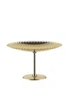 Alessi Edges-detail Cake Stand (24cm) In Gold