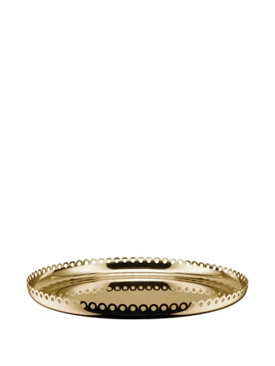 Alessi Edges-detail Tray (35cm) In Gold