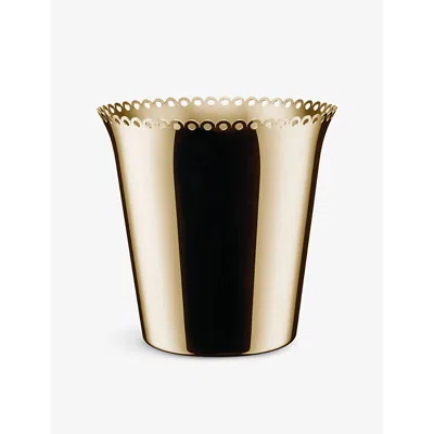 ALESSI GOLD EDGES STAINLESS-STEEL ICE BUCKET ICE BUCKET 23CM
