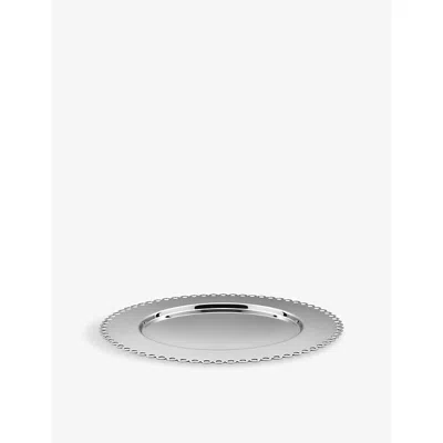 Alessi Silver Edges Stainless-steel Placemat 32.5cm In Metallic