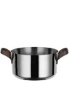 Alessi Edo Casserole Stainless-steel Saucepan (20cm X 12cm 28.5cm) In 银色