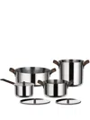 Alessi Edo Cookware Set In Silver
