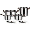 Alessi Edo Pots & Pans In Silver