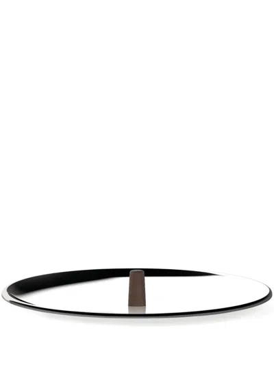Alessi Edo Stainless-steel Lid (28cm) In Black
