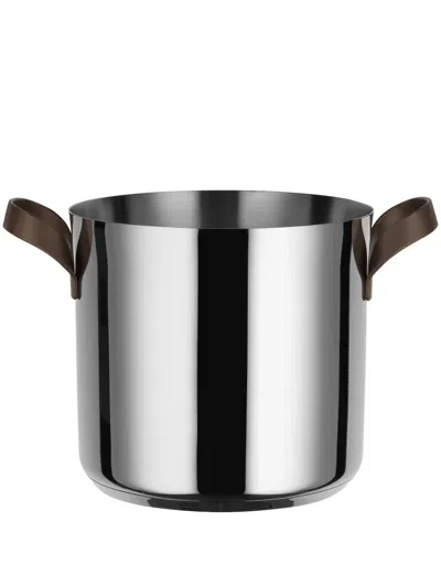 Alessi Edo Stainless Steel Stock Pot (24cm) In 银色