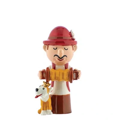Alessi Elisabetto Figurine In Yellow;pink;ivory;red