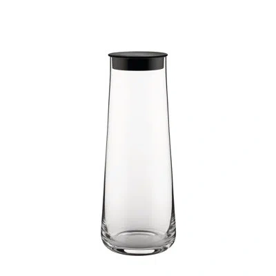 Alessi Eugenia, Pitcher With Cap In Black,clear