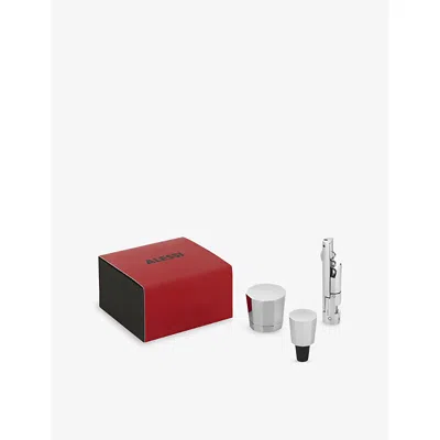Alessi Eugenia Wine Gift Set In Silver