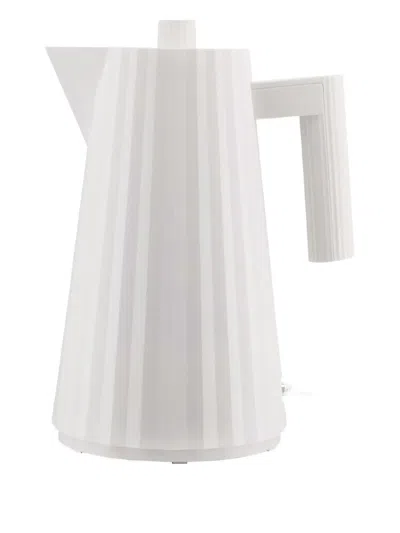 Alessi Fluted Electric Kettle In White