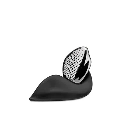 Alessi Forma Cheese Grater In Black,silver