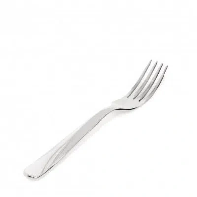 Alessi Giro Dessert Fork In Silver