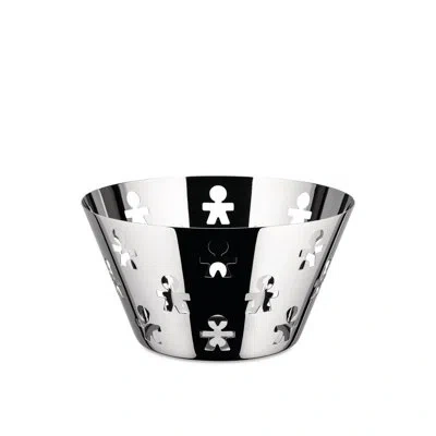 Alessi Girotondo Fruit Bowl In Silver