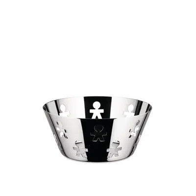 Alessi Girotondo Round Basket In Steel