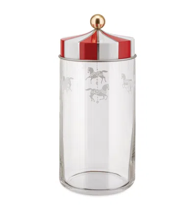 Alessi Glass Circus Jar In Transparent