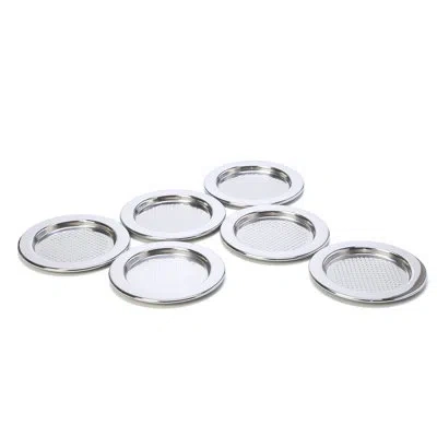 Alessi Glass Coaster In Silver