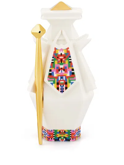 Alessi Holyhedrics Joseph Porcelain Ornament In White