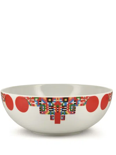 Alessi Holyhedrics Porcelain Bowl In White