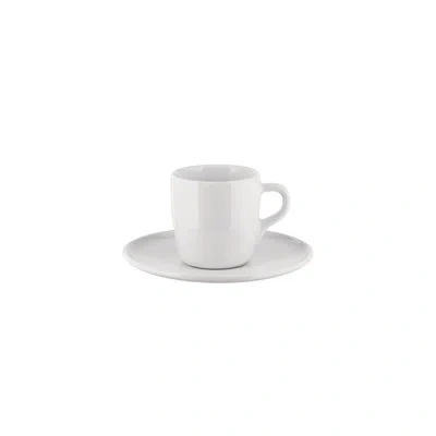 Alessi Itsumo, Mocha Cup And Saucer In White