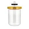 Alessi Jar 100 With Beechwood Lid In Yellow Multi