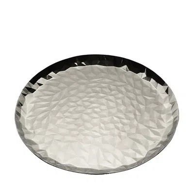 Alessi Joy N. 3 Round Tray In Silver