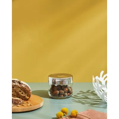 Alessi Julieta Kitchen Box In Clear,stainless Steel