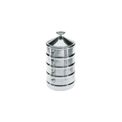 Alessi Kalistò 3 Kitchen Box In Silver,black,white