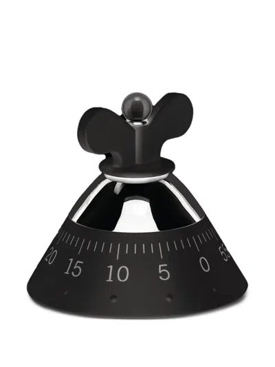 Alessi Kitchen Timer (10.5cm) In Black