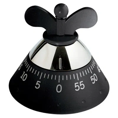 Alessi Kitchen Timer In Black