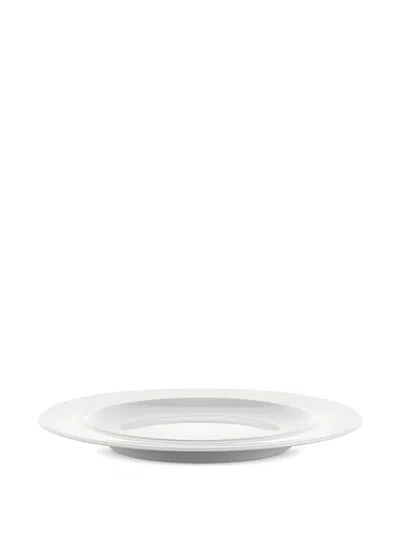 Alessi La Bella Tavola Dessert Plates (set Of Four) In White