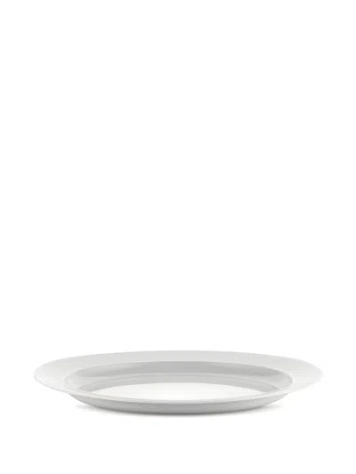 Alessi La Bella Tavola Oval Serving Plate In White