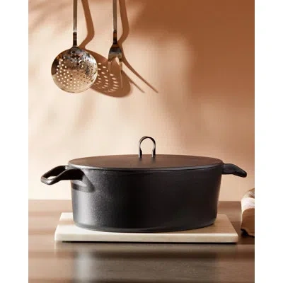 Alessi La Cintura Di Orione Oval Cocotte In Black