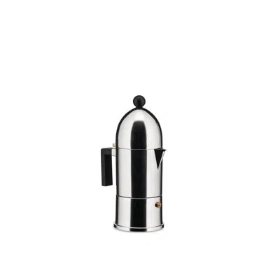 Alessi La Cupola Espresso Coffee Maker In Black,mirror Polished