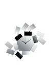 Alessi La Stanza Dello Scirocco Wall Clock In Gray