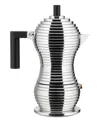 Alessi Layered Espresso Coffee Maker In Silver