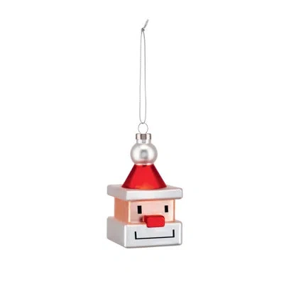 Alessi Le Palle Quadrate Santa Cube Christmas Ornament In Red,yellow,white,black