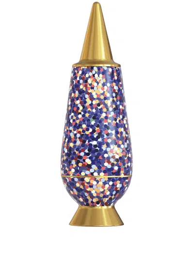 Alessi Limited Edition Proust Porcelain Vase In Gold