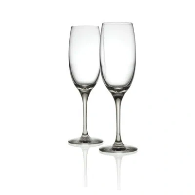 Alessi Mami Champagne Flutes In Clear